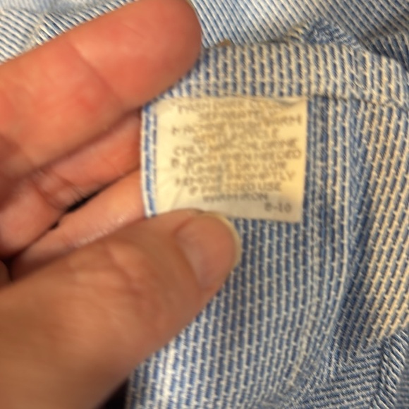Burberrys blue Vintage one pocket button down size 16 - Picture 5 of 8